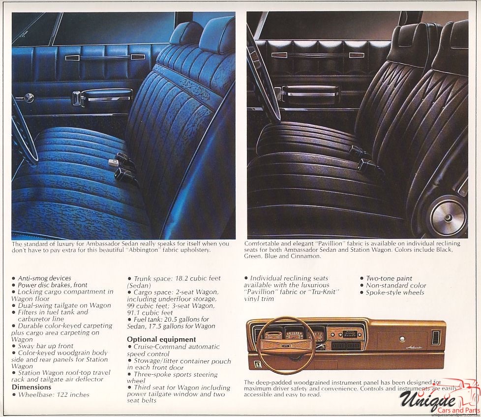 1974 AMC Ambassador Brochure Page 2
